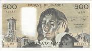 France 1983 500 francs - Pascal - 06-01-1983 - Serial A.169 UNC