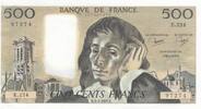 France 1985 500 Francs - Pascal - 03-01-1985 - Serial E.224 UNC