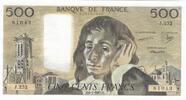 France 1987 500 Francs - Pascal - 08-01-1987 - Serial J.252 UNC