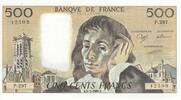 France 500 francs 500 Francs - Pascal - 02-03-1989 - Serial P.297 -