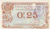 25 centimes 1917 Frankreich 25 Centimes - Mayenne City - 08-12-1917 I- / VZ+ / VZ-ST