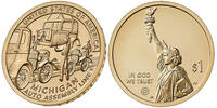 USA 1 dollar 1 Dollar - American Innovation - Michigan - D Denver - 2025 -