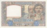 France 1940 20 Francs - Science and Labour - 22-08-1940 - Serial P.971 XF+