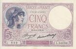 France 5 francs 5 Francs - Helmeted woman - 06-04-1933 - Serial A.54258 -