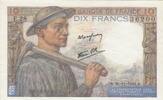 France 10 francs 10 Francs - Miner - 26-11-1942 - Serial E.28 -