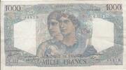 France 1000 francs 1000 Francs - Minerva and Hercules - 17-02-1949 - Serial C.522 -
