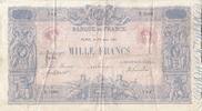 France 1000 francs 1000 Francs - Rose and Blue - 22-06-1917 - Serial X.1068 -
