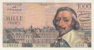 France 1000 francs 1000 Francs - Richelieu - 07-04-1955 - Serial G.133 -