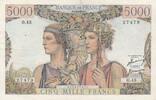 France 5000 francs 5000 Francs - Sea and Countryside - 01-02-1951 - Serial O.45 -