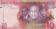 Lesotho 10 maloti 10 Maloti - Kings Moshoeshoe II, Letsie III and Moshoeshoe I - 2021 -
