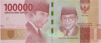 Indonesia  100000 Rupiah, Soekarno and Hatta - 2018 - Serial MET UNC