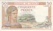 France 50 francs 50 Francs - Ceres - 27-05-1937 - Serial G.6303 -