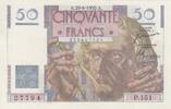 France 50 francs 50 Francs - Le Verrier - 29-06-1950 - Serial P.151 -