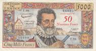 France 50 nf sur 5000 francs 50 NF on 5000 Francs - Henri IV - 05-03-1959 - Serial T.98 -
