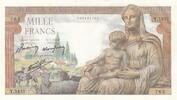 France 1000 francs 1000 Francs - Deesse Demeter - 05-11-1942 - Serial Y.1857 -