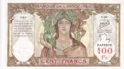 Tahiti 100 francs 100 Francs Statue of Angkor - ND (1956) - Specimen -