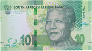 South Africa 10 rand 10 Rand Nelson Mandela - White rhinoceros - 2016 - Serial MS -