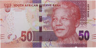 South Africa 50 rand 50 Rand - Nelson Mandela - Lion - 2016 -