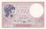 France 5 francs 5 Francs - Personification of France - 29-09-1939 - Series W.62718 670 -