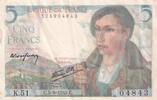 France 5 francs 5 Francs - Shepherd - 05-08-1943 - Serial K.51 -