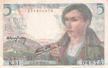 France 5 francs 5 Francs - Shepherd - 05-08-1943 - Serial K.51 -