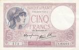 France 5 francs 5 Francs - Violet - 28-09-1939 - Series S.63315 -