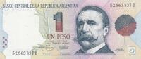 Argentina  1 Peso - Pelligrini - Congress - 1993 - Series D UNC