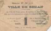 France 1 franc 1916 1 Franc - City of Sedan - 15-01-1916 IV / S 8,40 EUR  Excl. 15,00 EUR Verzending