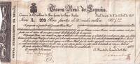 Spain 200 pesos fuertes 1837 Billet Spain 200 pesos fuertes 1837 III / SS 105,00 EUR  Excl. 15,00 EUR Verzending