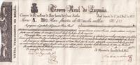 Spain 200 pesos fuertes 1837 Billet Spain 200 pesos fuertes 1837 II / VZ 157,50 EUR  Excl. 15,00 EUR Verzending