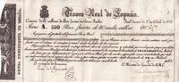 Spain 200 pesos fuertes 1837 Billet Spain 200 pesos fuertes 1837 II / VZ 157,50 EUR  Excl. 15,00 EUR Verzending