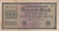 Germany 1000 mark 1922 Billet Germany 1000 mark 1922 IV / S 5,25 EUR  Excl. 15,00 EUR Verzending