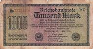 Germany 1000 mark 1922 Billet Germany 1000 mark 1922  3,15 EUR  Excl. 15,00 EUR Verzending