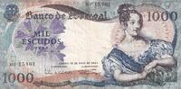 Portugal 1000 escudos Billet Portugal 1000 escudos Marie II du Portugal 1967 -