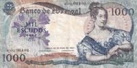 Portugal 1000 escudos Billet Portugal 1000 escudos Marie II du Portugal 1967 -