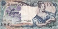 Portugal 1000 escudos Billet Portugal 1000 escudos Marie II du Portugal 1967 -