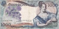 Portugal 1000 escudos Billet Portugal 1000 escudos Marie II du Portugal 1967 -