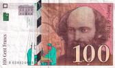 France 100 francs Billet France 100 francs Paul Cézanne 1997 -