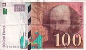 France 100 francs Billet France 100 francs Paul Cézanne 1998 -