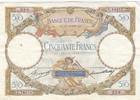 France 1933 50 Francs Luc Olivier Merson - 12-10-1933 Serial L.14415 VF+