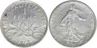 France 1 franc 1 Franc Semeuse - 1917 - Silver -