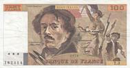 France  100 Francs Delacroix 1978 - Serial T.3 VF