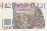 France 50 francs 50 Francs - Le Verrier 07-06-1951 - Serial R.178 -
