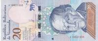 Venezuela 20 bolivares 20 Bolivares Simon Rodriguez - Jaguar - 2018 -