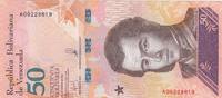 Venezuela 50 bolivares 50 Bolivares Antonio Jose de Sucre - Leopard - 2018 -