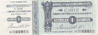 Italy 1 lira 1 Lira, Manufactures Cirié - 1894 - Notgelt -
