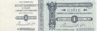 Italy 1 lira 1 Lira, Manufactures Cirié - 1894 - Notgelt - without number -