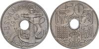 Spain 50 centimos 50 centimos - Arms, Anchor -1949(51) -