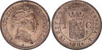 Spain 1 centimos 1 centimo - Alfonso XIII -1906 - AU -