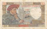 France 1940 50 Francs Jacques Coeur - 13-06-1940 Serial U.3 - F+ FF+